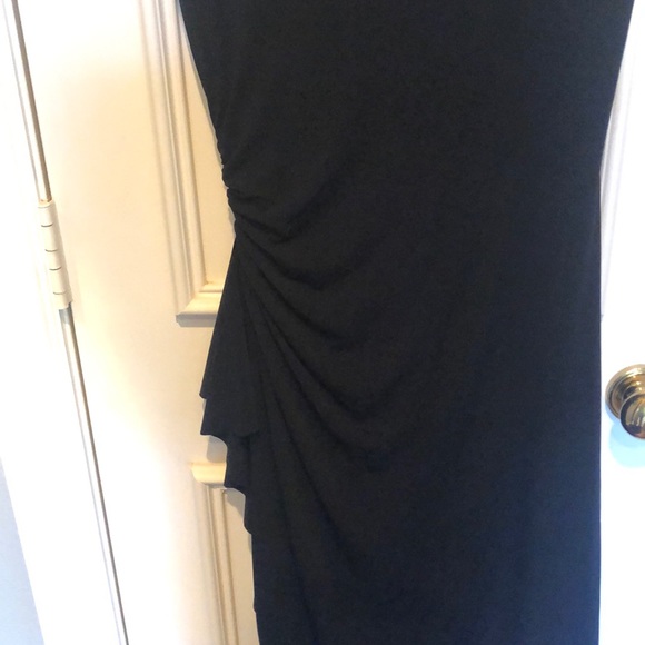WHBM Little Black Dress with rouching - Picture 4 of 5
